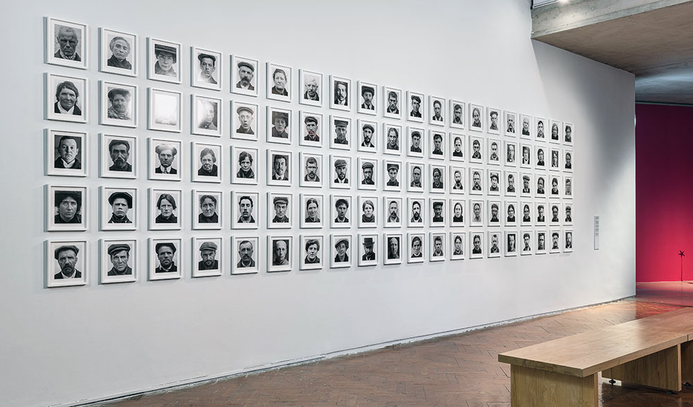 The Peoples Portraits 1899-1918, 2018. Installation view KEEPER exhibition at Dublin City Gallery, The Hugh Lane, 2018.